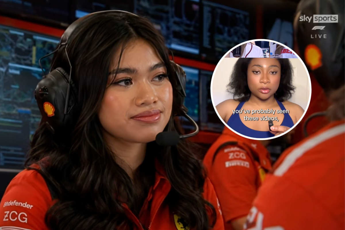  Franell Mauricio in her TikTok video; and Naya, inset. 