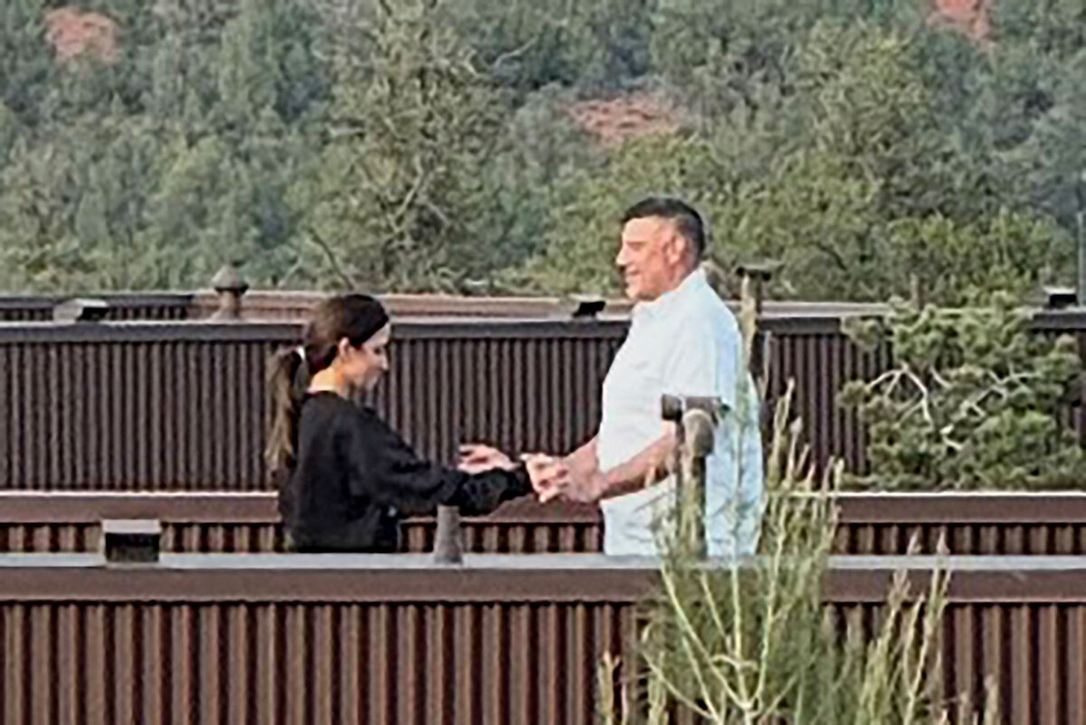 Former NFL reporter for The Athletic Dianna Russini is seen at an adults-only retreat with current New England Patriots head coast Mike Vrabel.