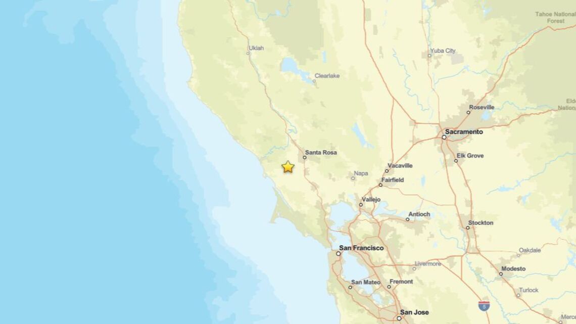 Aug. 12: Earthquake of 2.3 magnitude recorded close to Sebastopol, CA 