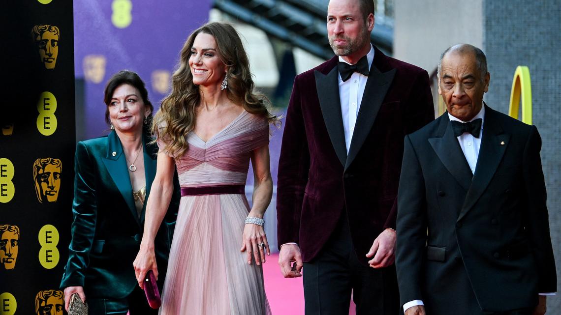 Prince William and Kate Middleton heckled at BAFTAs after Andrew’s arrest