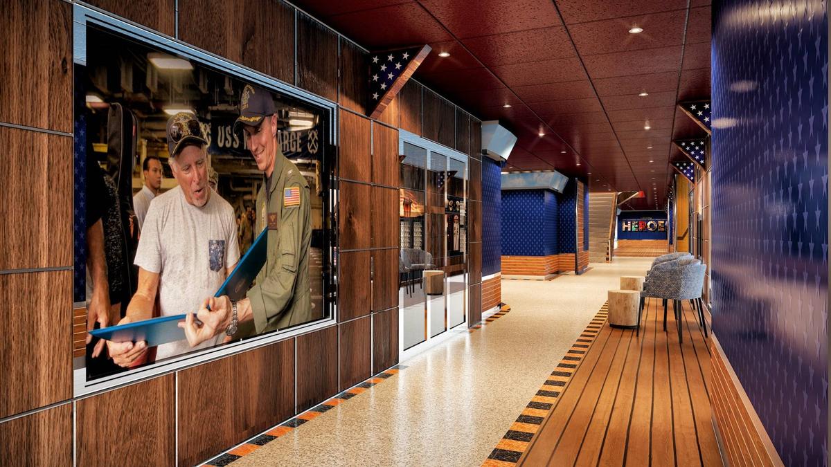  Margaritaville at Sea Beachcomber will feature Heroes Hall, the cruise line's first venue dedicated to honoring heroes. 