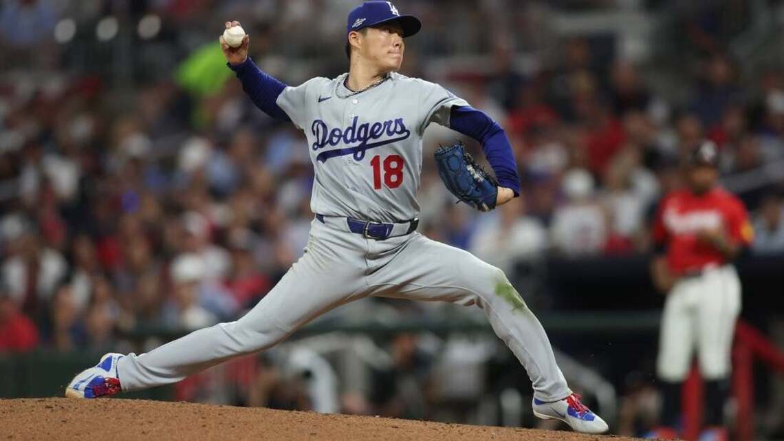 Yoshinobu Yamamoto, Dodgers take NLDS lead over Braves 