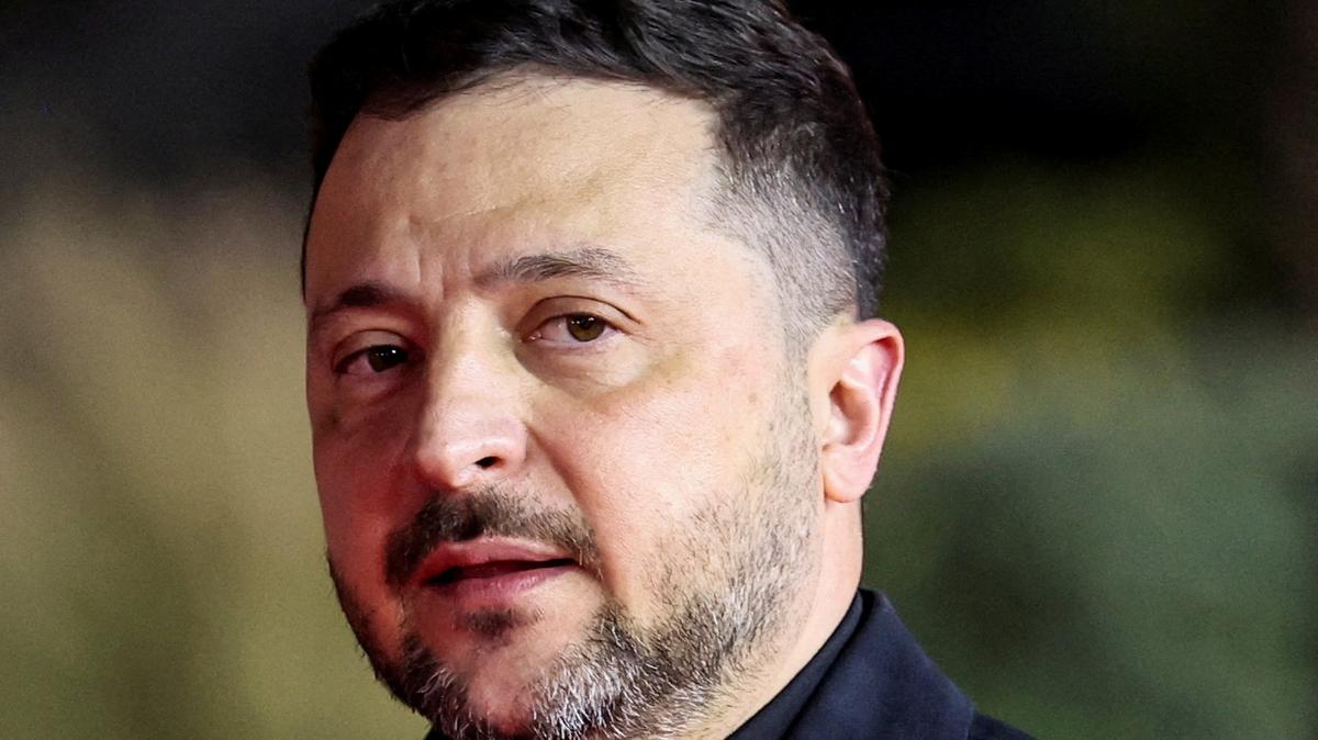 FILE PHOTO: Ukraine's President Volodymyr Zelenskiy arrives to attend an informal European leaders' summit in Ayia Napa, Cyprus April 23, 2026. REUTERS/Yiannis Kourtoglou/File Photo