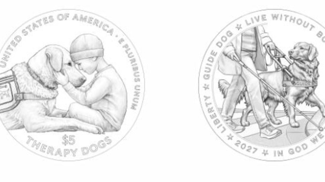 US Mint unveils new commemorative coins honoring working dogs 