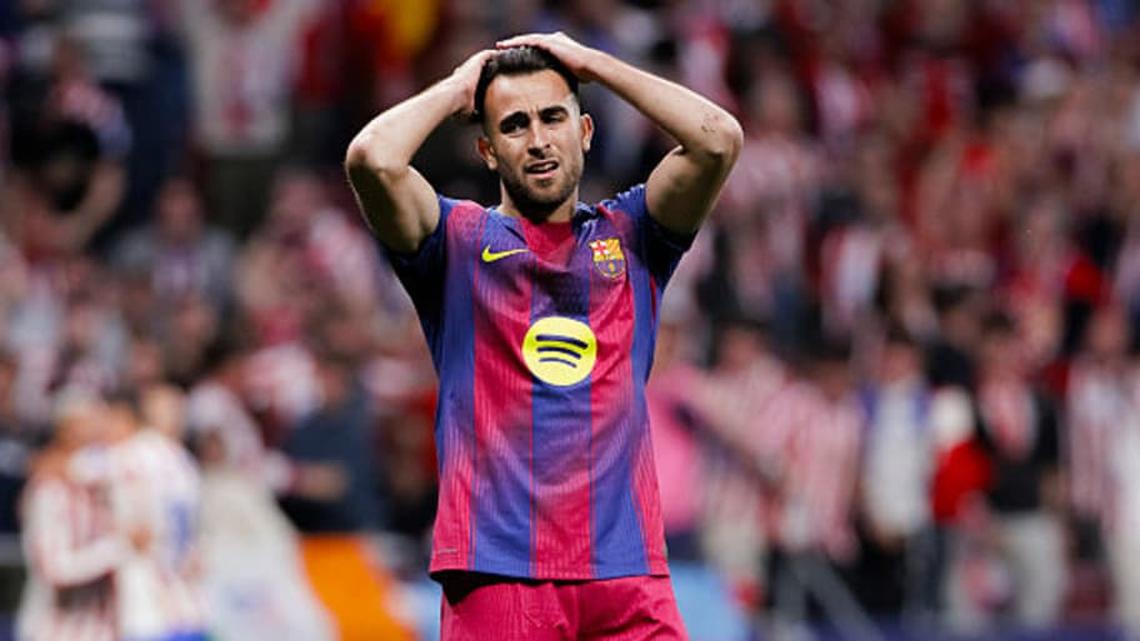  Eric García was sent off in the second leg vs. Atlético. | Guillermo Martinez/NurPhoto/Getty Images 