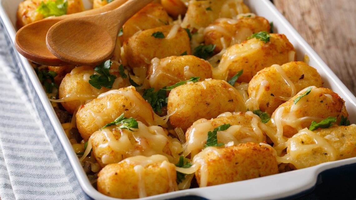 Spam Tater Tot Casserole Is the Easy, Cheesy Breakfast Bake You Need