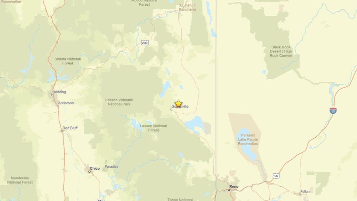 May 31: Earthquake measuring 2.6 shakes region close to Susanville, CA 