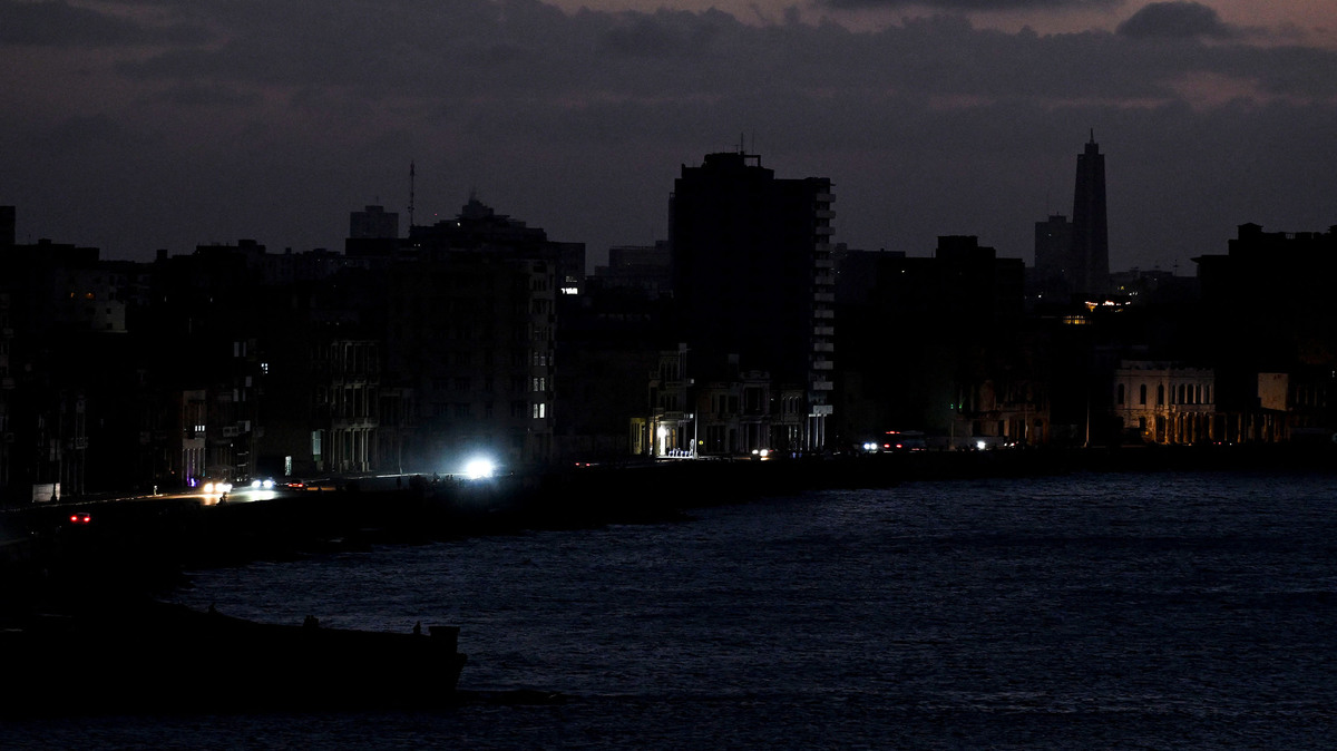 A view of buildings during a blackout in Havana taken on March 4, 2026. (Yamil Lage/AFP/Getty Images/TNS)