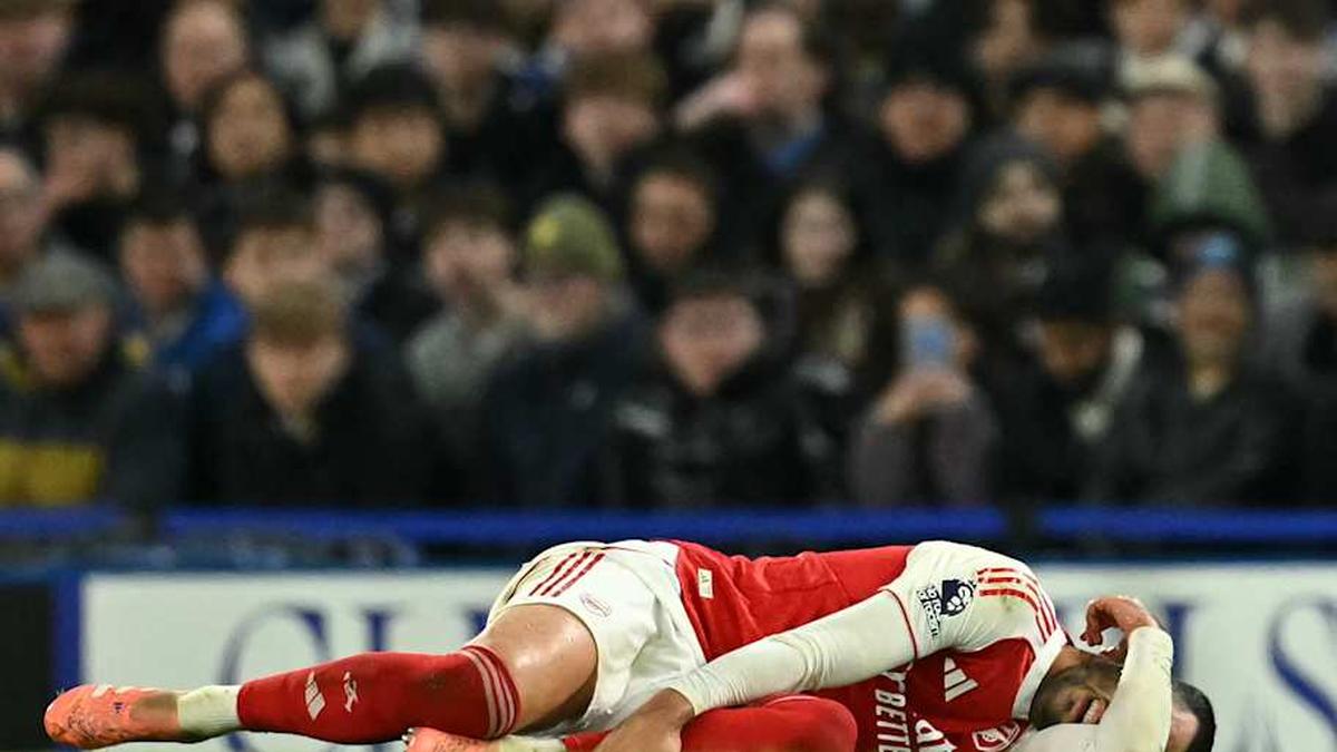 Mikel Merino's Arsenal career began with an injury. | JUSTIN TALLIS/AFP/Getty Images 