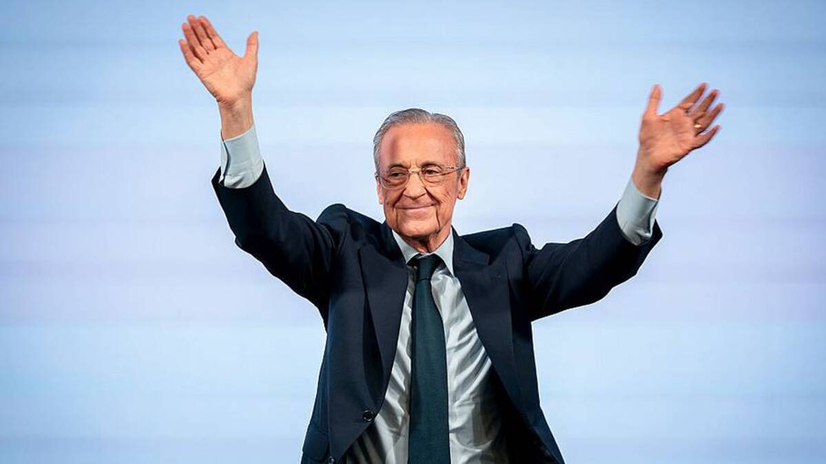  Florentino Pérez is set to profit from Muñoz's transfer. | Angel Perez Meca/Europa Press via Getty Images 