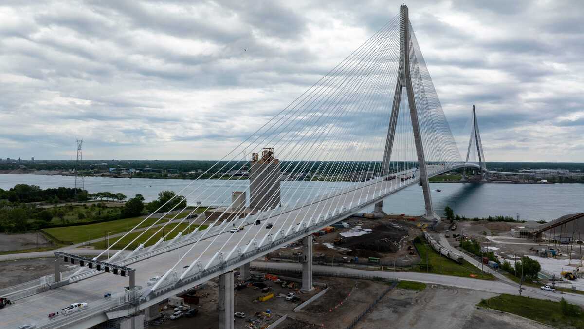 The Gordie Howe International Bridge on Thursday, June 11, 2026, in Detroit, Michigan. (Andy Morrison/The Detroit News/TNS)