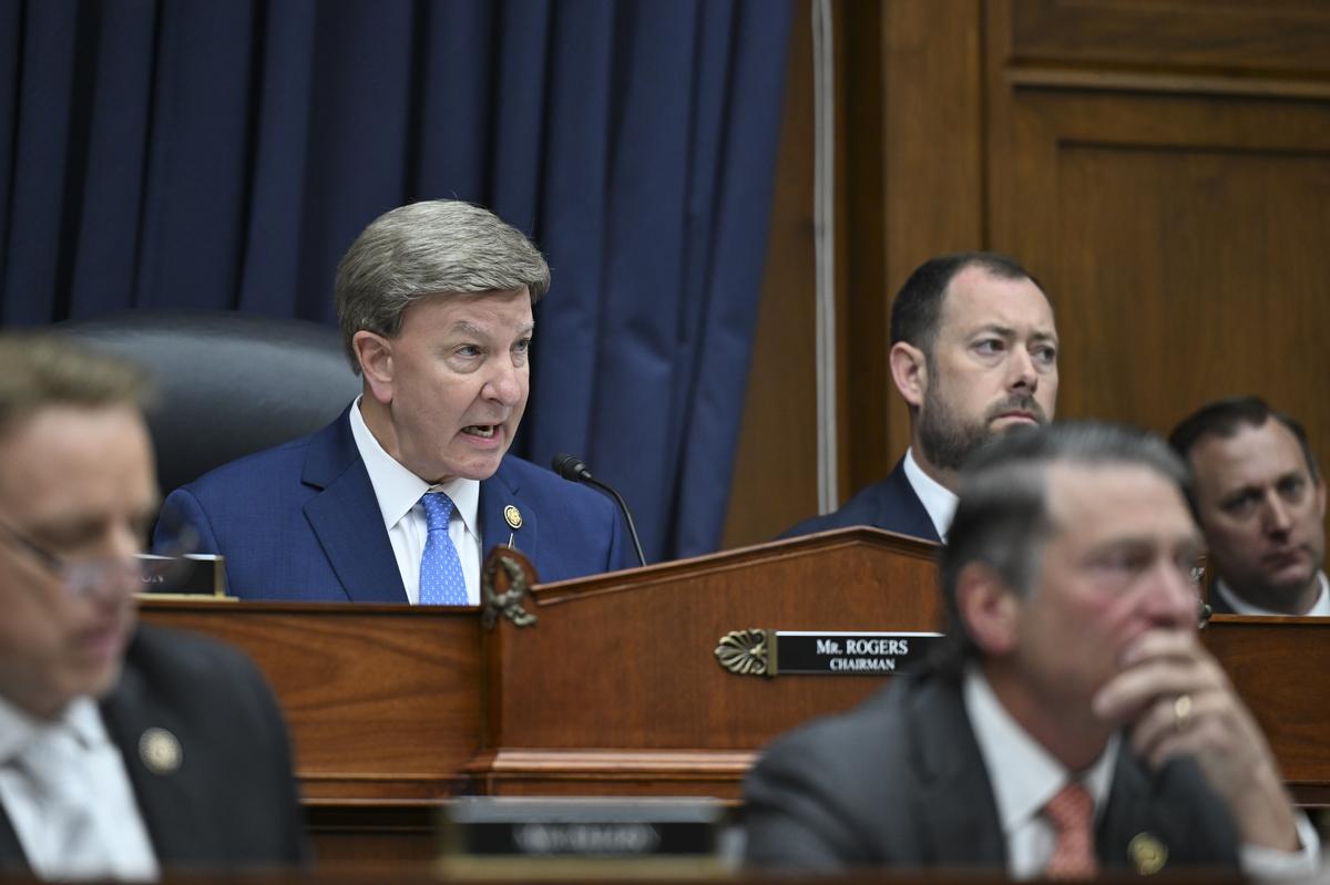 Rep. Mike Rogers (R-Ala.) speaks during a House Armed Services Committee hearing on the Department of Defense's budget request on Capitol Hill in Washington, on Wednesday, April 29, 2026. The hearing saw testimony from Gen. Dan Caine, chairman of the Joint Chiefs of Staff and Defense Secretary Pete Hegseth. (Kenny Holston/The New York Times)