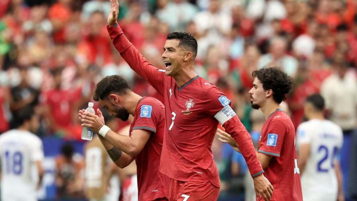 Cristiano Ronaldo records brace as Portugal rout Uzbekistan 