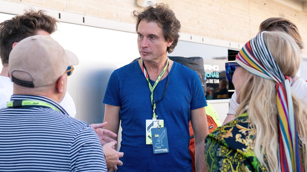 South African-Canadian-American restaurateur Kimbal Musk tours the paddock before the Formula One United States Grand Prix 3rd practice session at the Circuit of the Americas in Austin, Texas, on Oct. 22, 2022. (Suzanne Cordeiro/AFP via Getty Images/TNS)