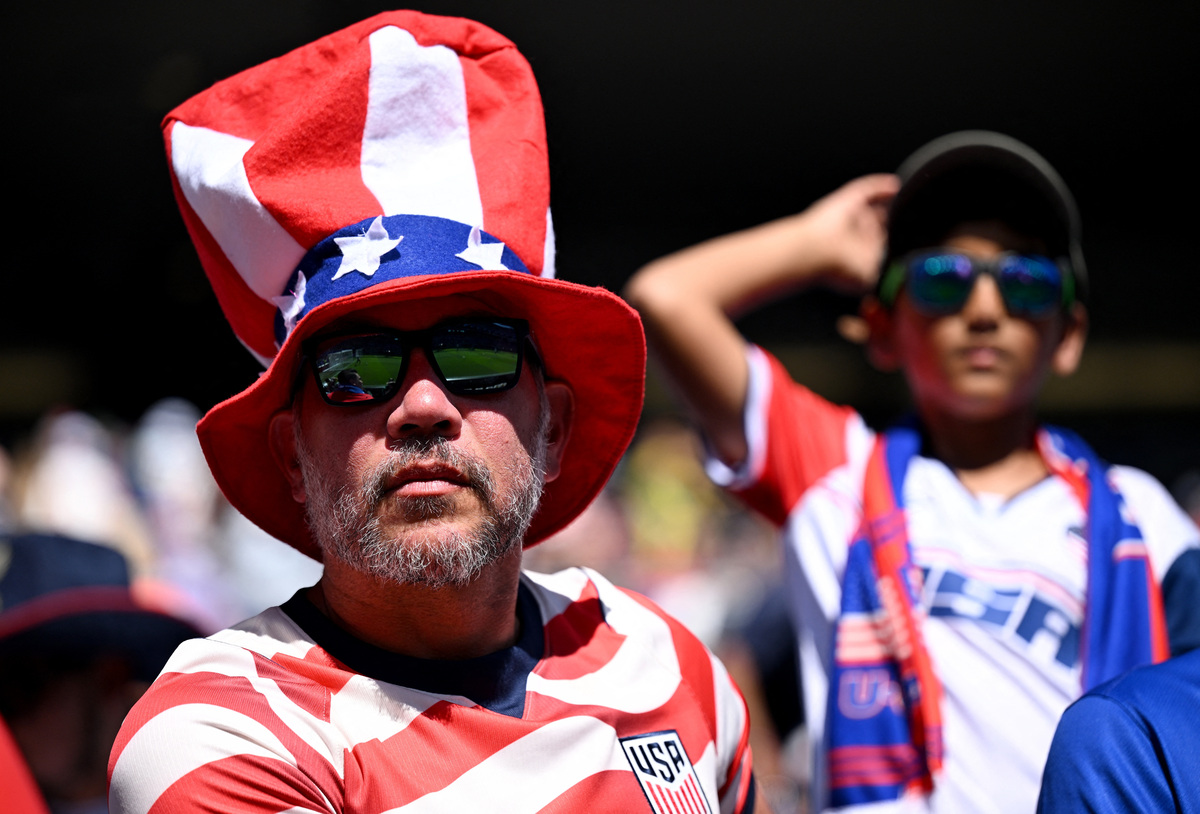 Soccer Football - FIFA World Cup 2026 - Round of 16 - United States v Belgium - Seattle Stadium, Seattle, Washington, U.S. - July 6, 2026 U.S. fans inside the stadium before the match IMAGN IMAGES via Reuters/Troy Wayrynen