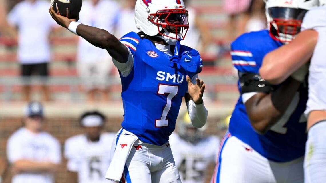 Offensive showcase expected when No. 16 SMU visits No. 23 Louisville  