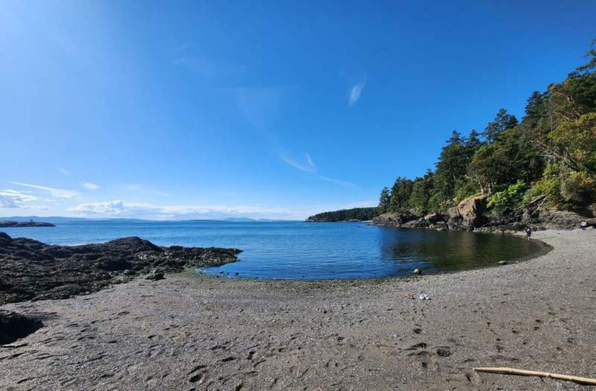  The beach at San Juan County Park is a great place for picnics and waterplay. Photo credit: June Russell-Chamberlin 