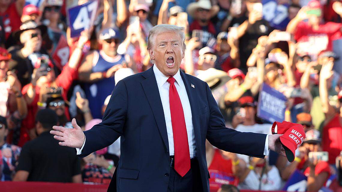 Former President Donald Trump hurled insults at Rep. Adam Schiff Saturday.