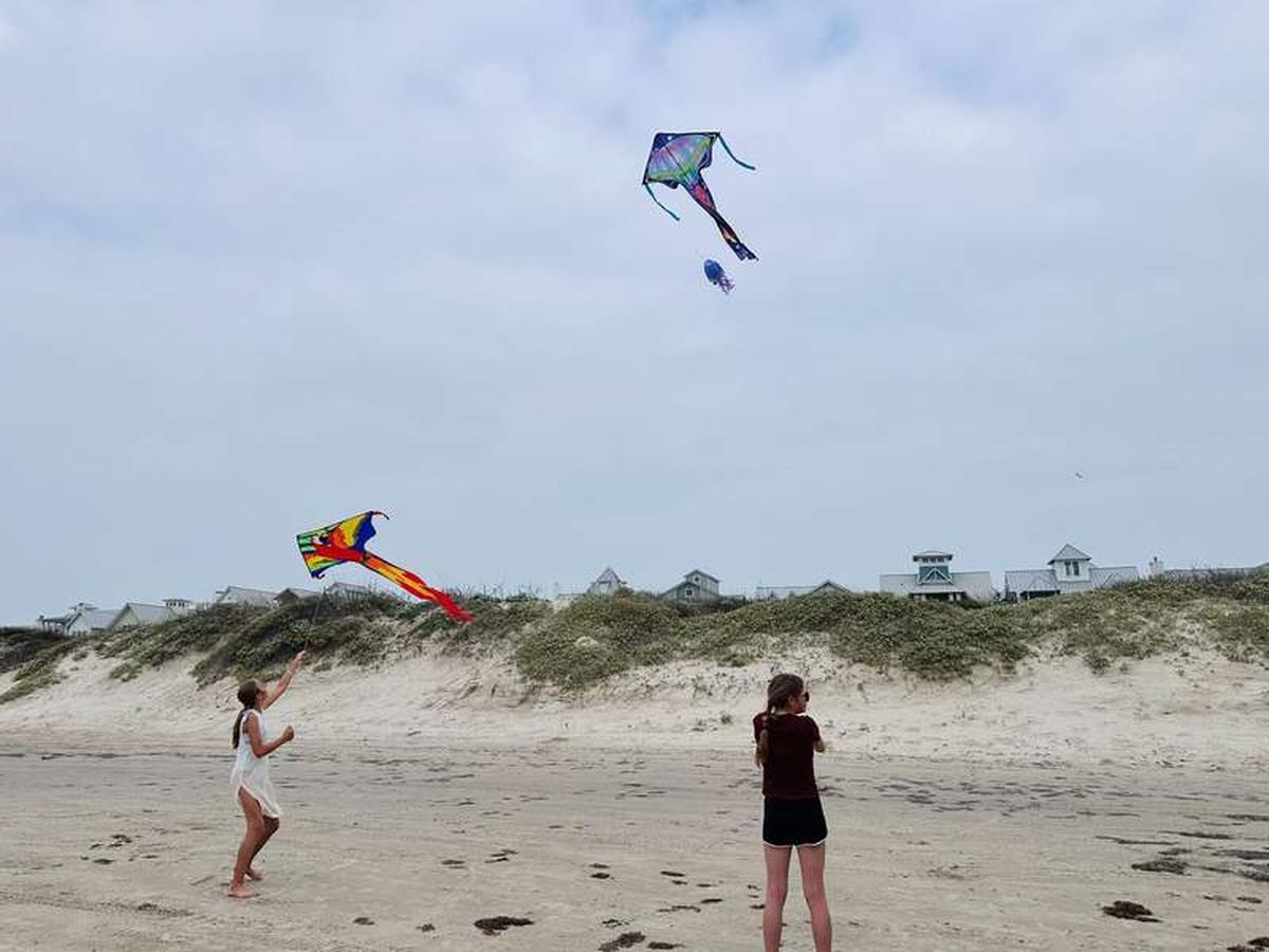  We spent the afternoon flying kites. Photo credit: Breeze Leonard 