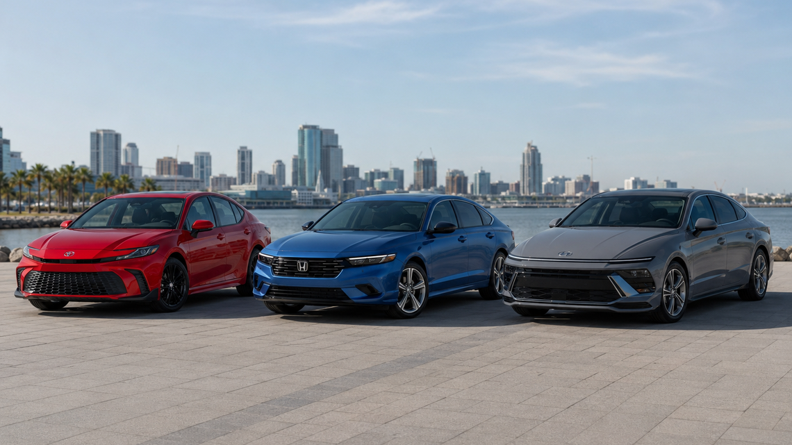 Toyota Camry Vs. Honda Accord Vs. Hyundai Sonata: Which One Is The Most Reliable? There's One Clear Winner 