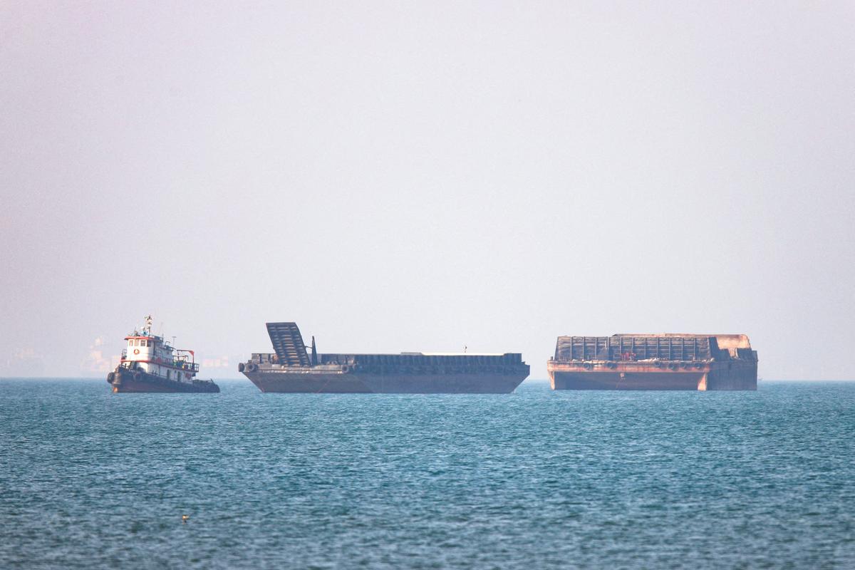 Vessels in the Strait of Hormuz near Bandar Abbas, Iran, May 4, 2026. Amirhosein Khorgooi/ISNA/WANA (West Asia News Agency) via REUTERS