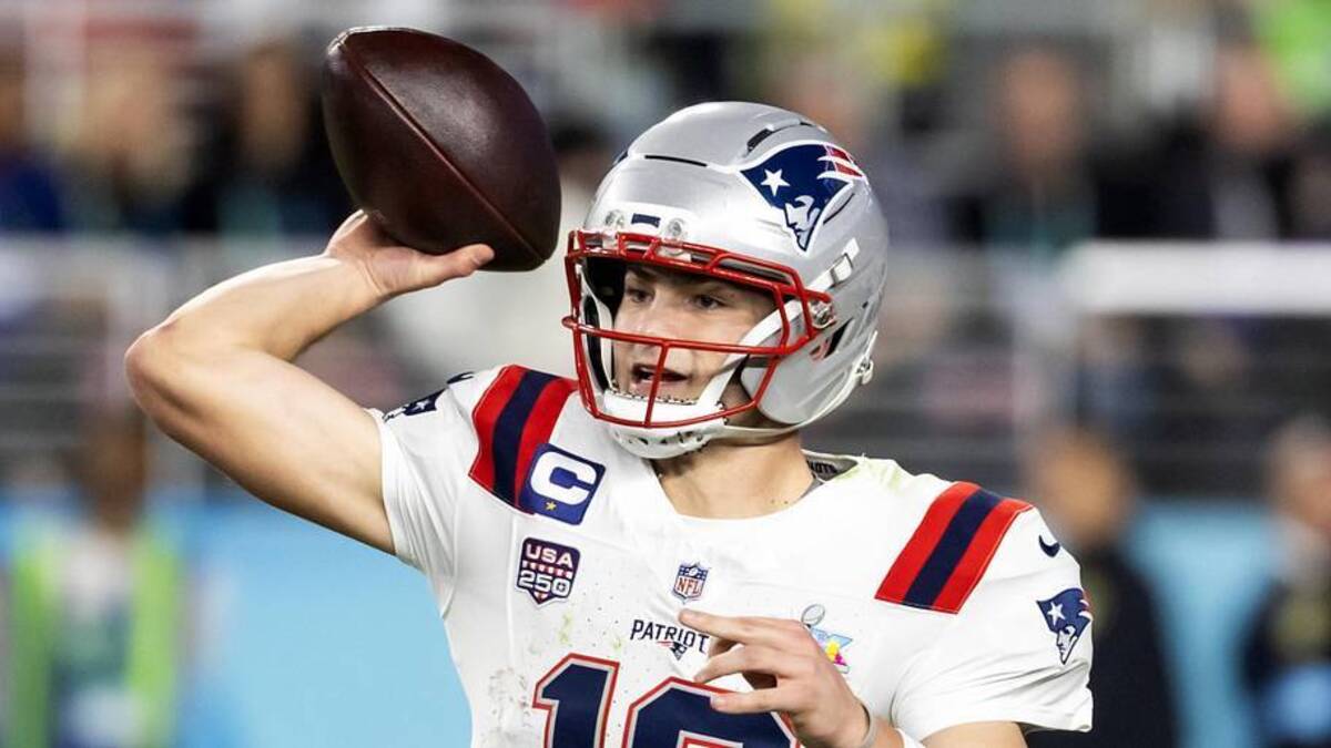 New England Patriots quarterback Drake Maye ranked second in fantasy points at his position in 2025. 