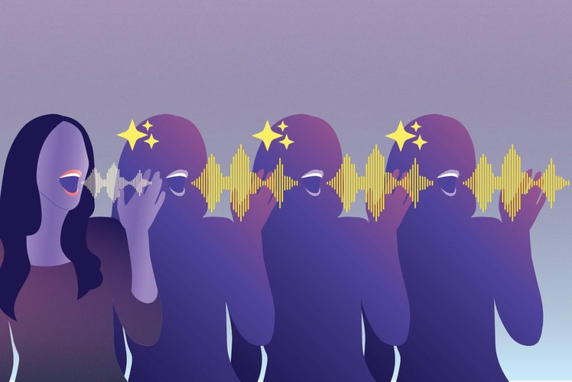  Voice clones, which can recreate a human's speech using only a few seconds of recorded speech, are more intelligible in noisy environments, research finds. (AIP via SWNS) 