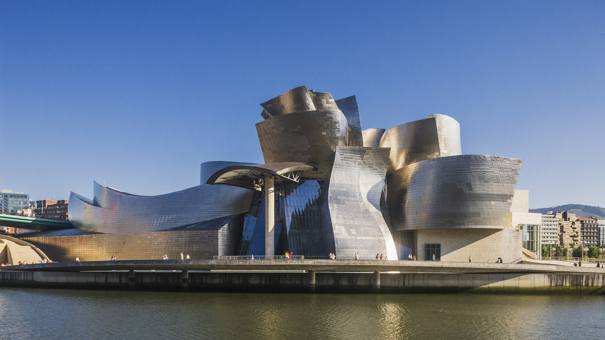 The Guggenheim Museum Bilbao in Spain. 