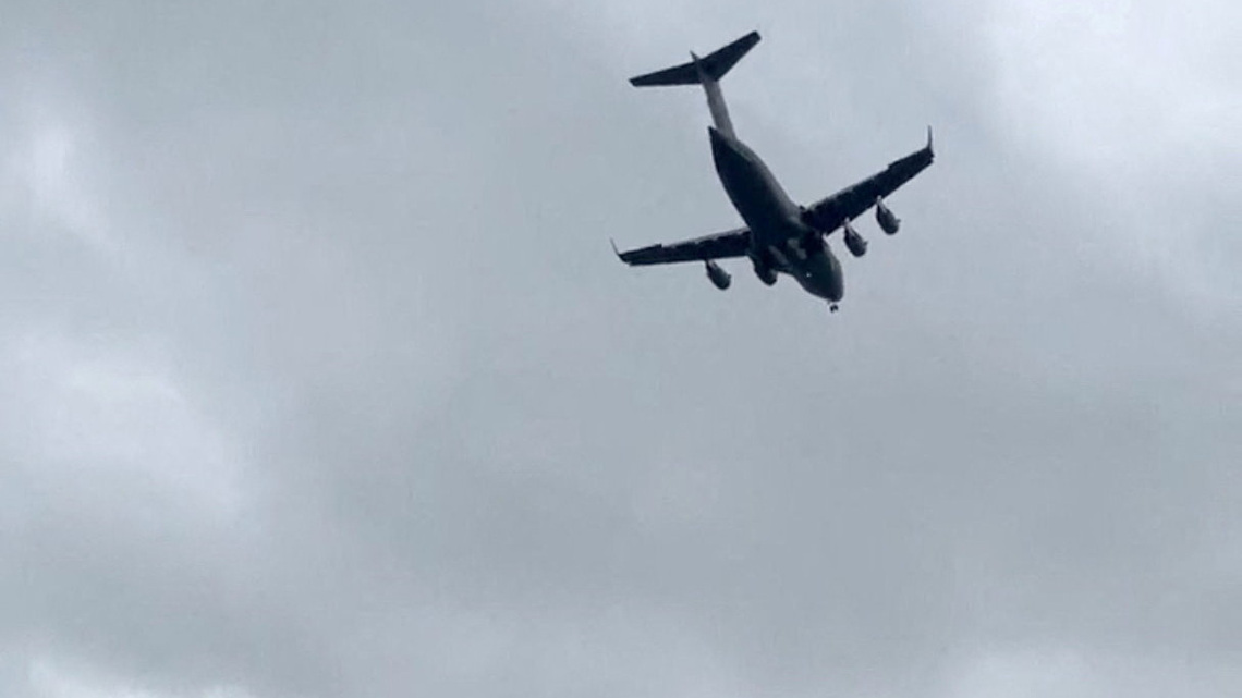 US military transport plane lands in Moscow, Kremlin says it has no information yet 