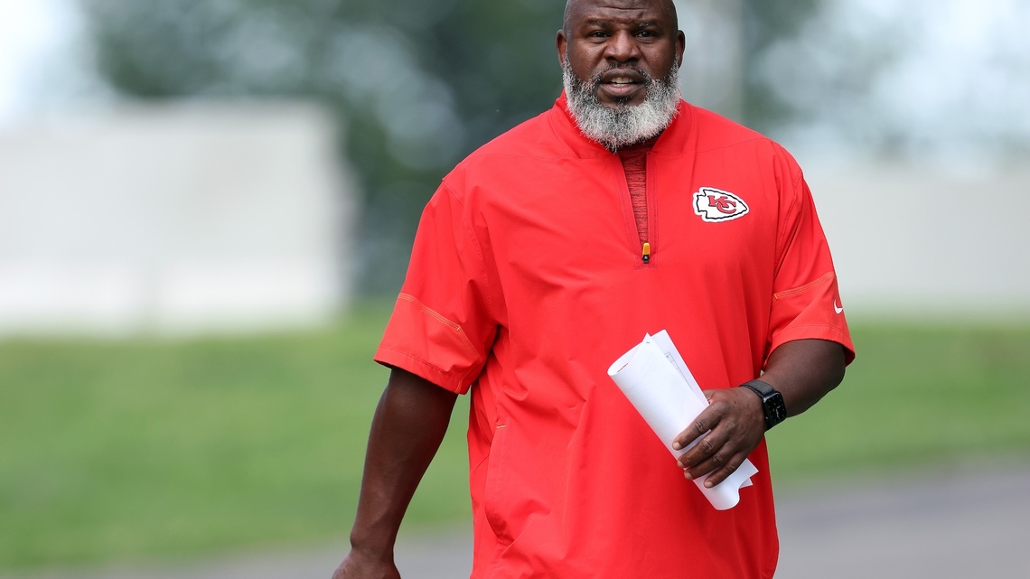 Chiefs' Eric Bieniemy Breaks Silence After Wife Was Allegedly Shot by Their Son 