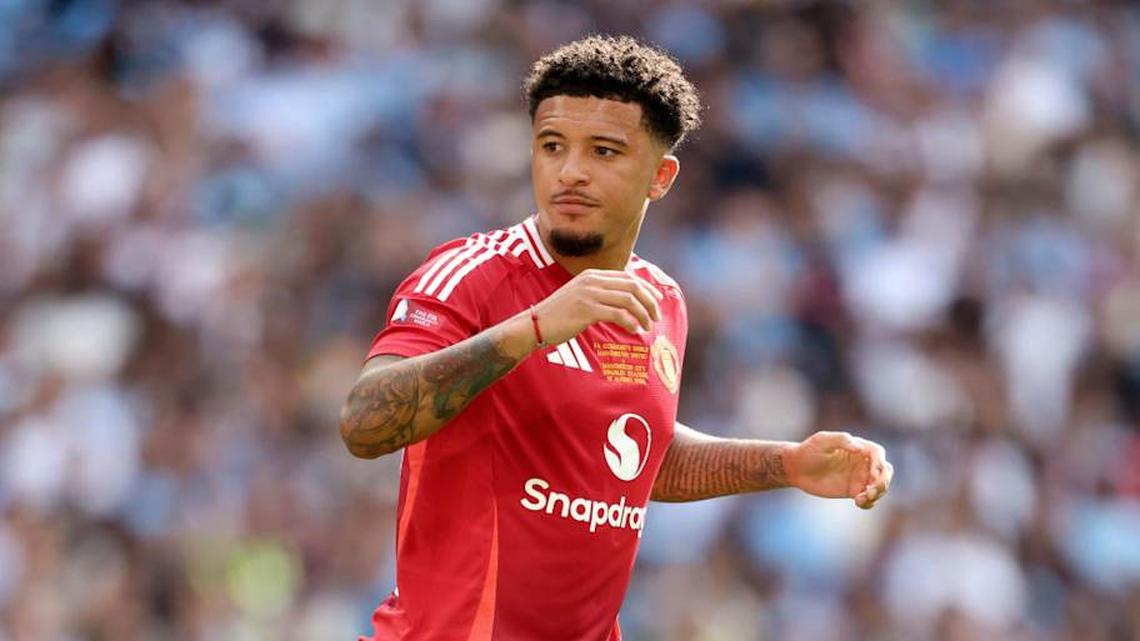  Sancho last played for Man Utd in August 2024. | Neal Simpson/Sportsphoto/Allstar/Getty Images 