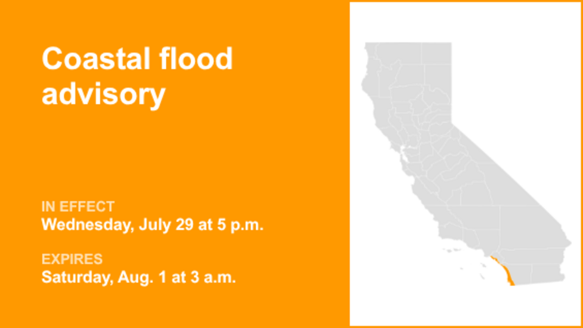 UPDATE: Coastal flood advisory for San Diego County Coastal Areas and Orange County Coastal 