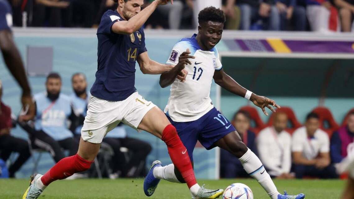 England F Bukayo Saka (Achilles) not yet '100 percent'  