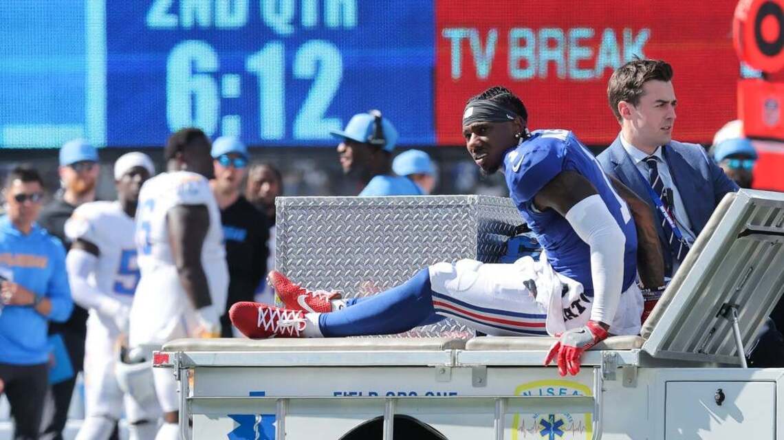 Giants star wideout Nabers impresses on first day of camp as he nears full health