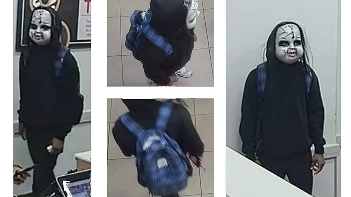 Man in creepy doll mask who has terrified Philadelphians may be headed to LA, police say 