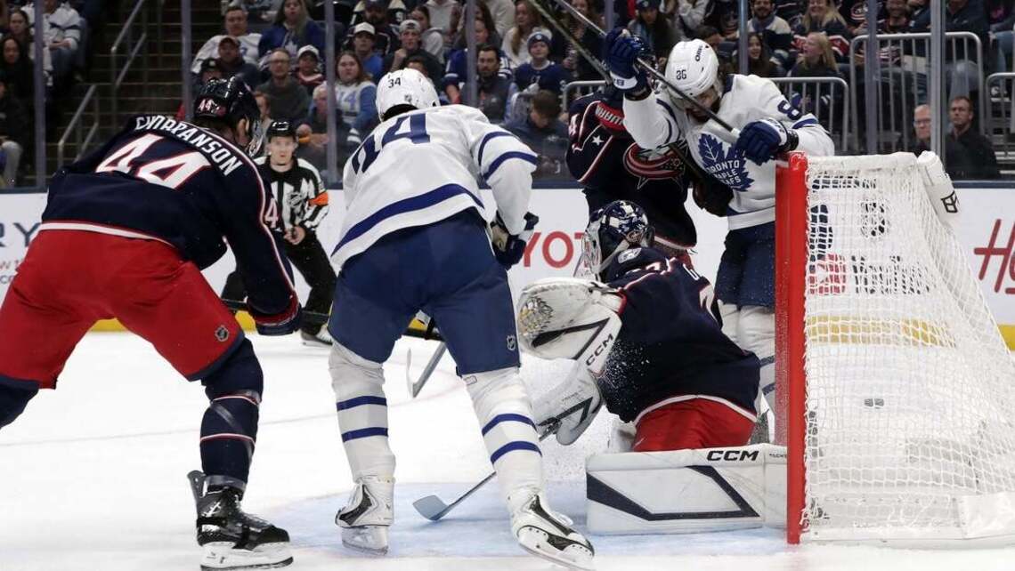 Ex-Blue Jackets power Maple Leafs' victory in Columbus