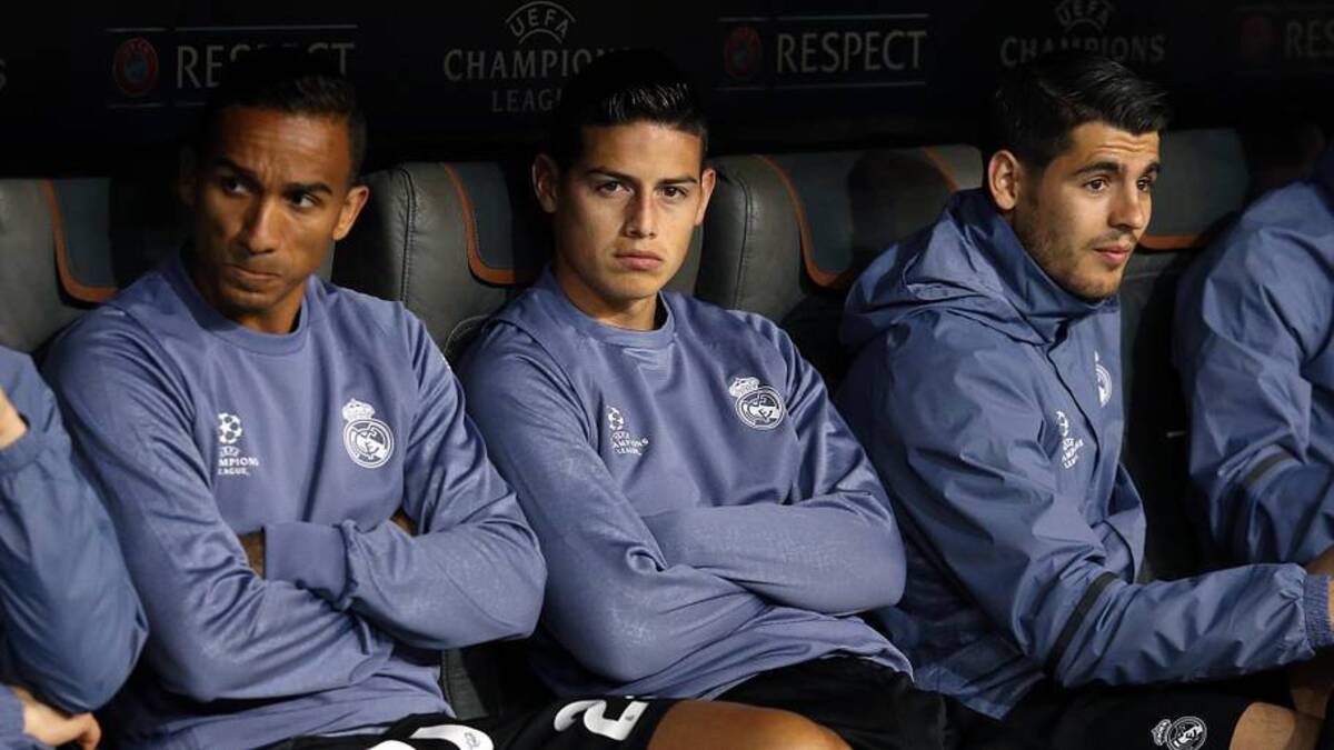  James Rodríguez (middle) never reached the heights many expected of him. | Jean Catuffe/Getty Images 
