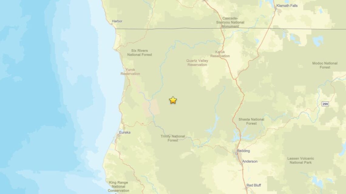 Update: June 5 - 2.5 magnitude earthquake detected near Somes Bar, CA 
