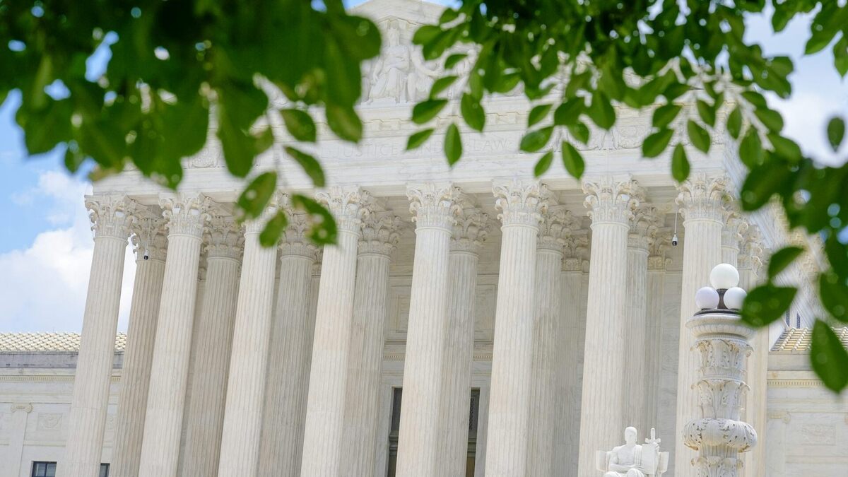 The U.S. Supreme Court building is seen on June 29, 2026, in Washington. 