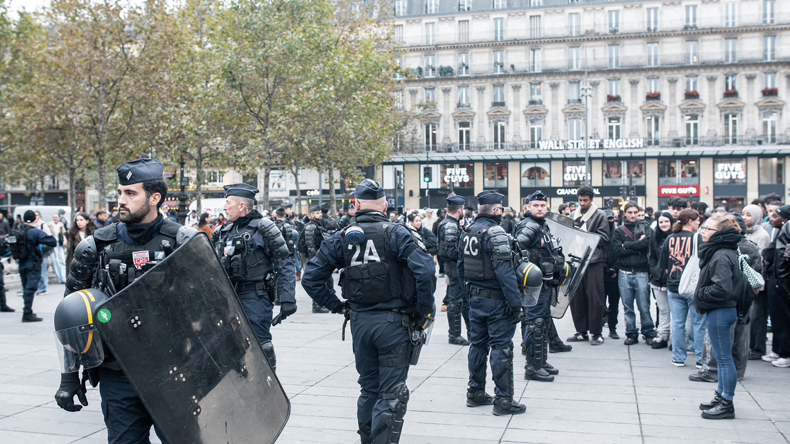 French unrest tapers off after security measures imposed 