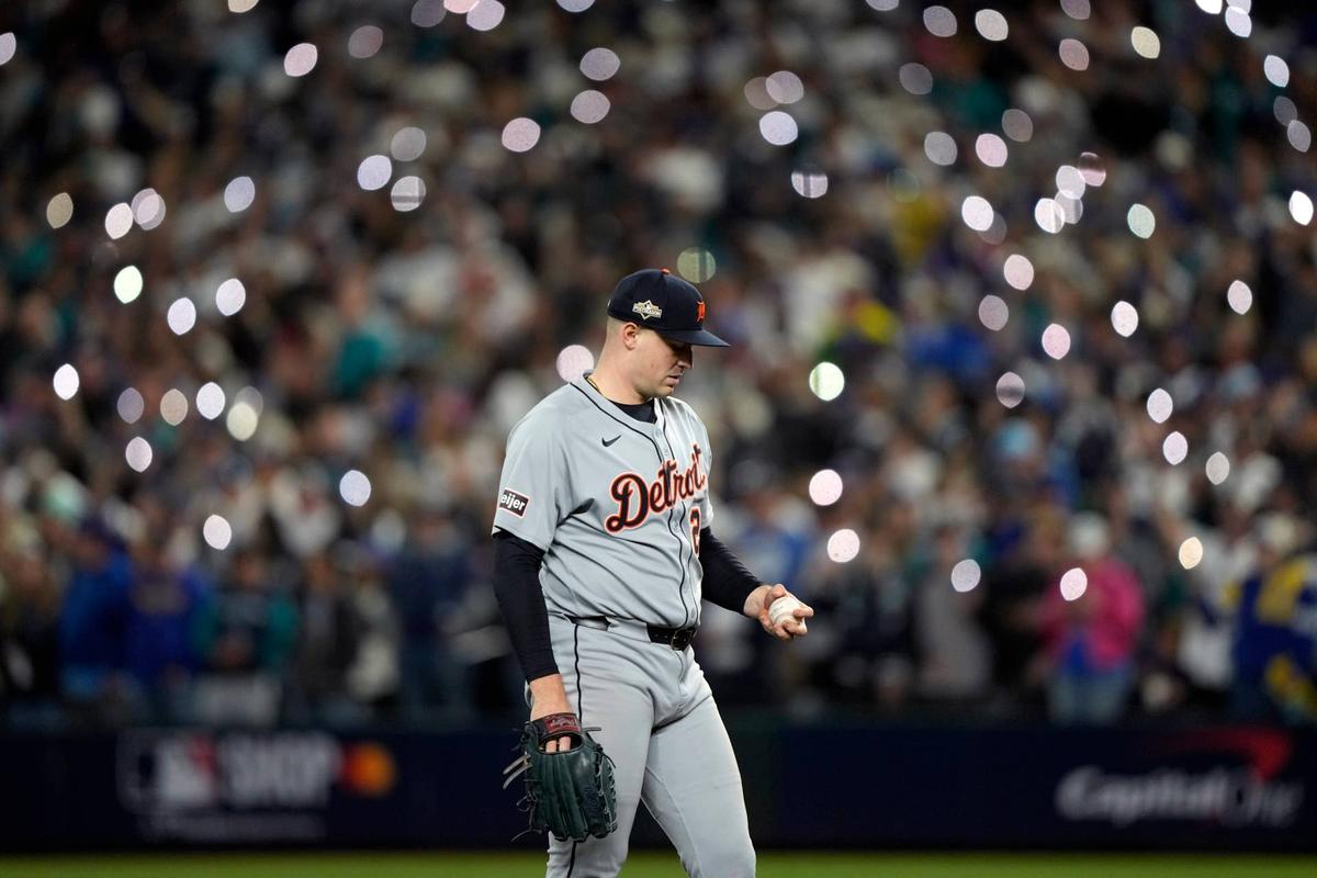  Detroit Tigers pitcher Tarik Skubal (29). © Stephen Brashear-Imagn Images