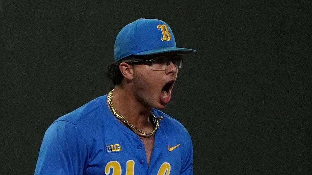  Mar 1, 2026; Arlington, TX, USA; UCLA Bruins against Mississippi State Bulldogs during the Amegy Bank College Baseball Series at Globe Life Field. Mandatory Credit: Dustin Safranek-Imagn Images | Dustin Safranek-Imagn Images 