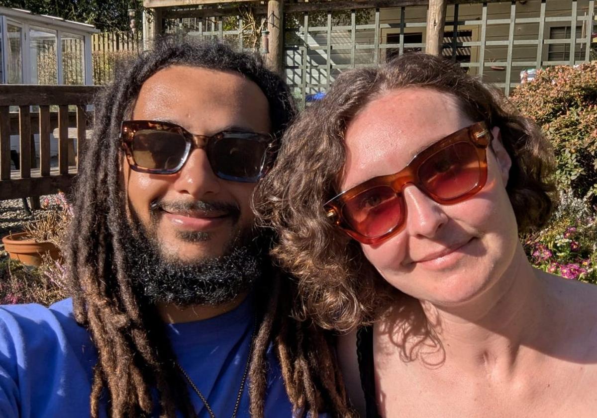  Meg Fozzard with her partner, Xander Font Freide. (Irwin Mitchell via SWNS) 
