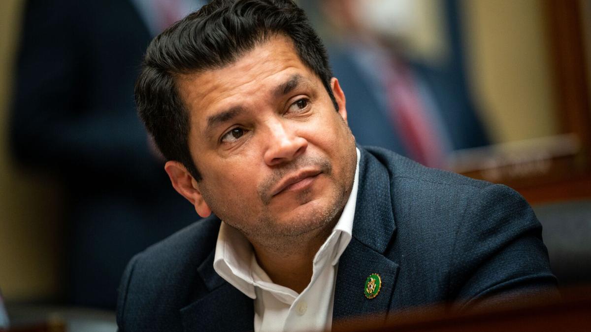 Rep. Jimmy Gomez, D-Calif., is seen during a business meeting of the House Oversight and Accountability Committee at the U.S. Capitol on Jan. 31, 2023, in Washington, DC. (Kent Nishimura/Los Angeles Times/TNS)