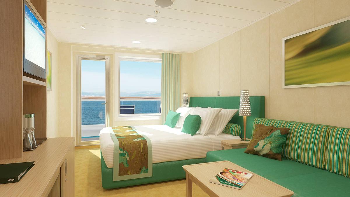  Balcony cabins are ideal for cruisers who appreciate quiet moments and ocean views. 