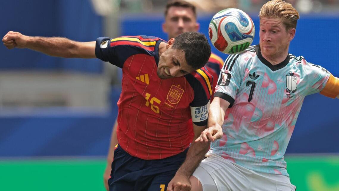 Merino lifts Spain over Belgium, setting up World Cup showdown with France