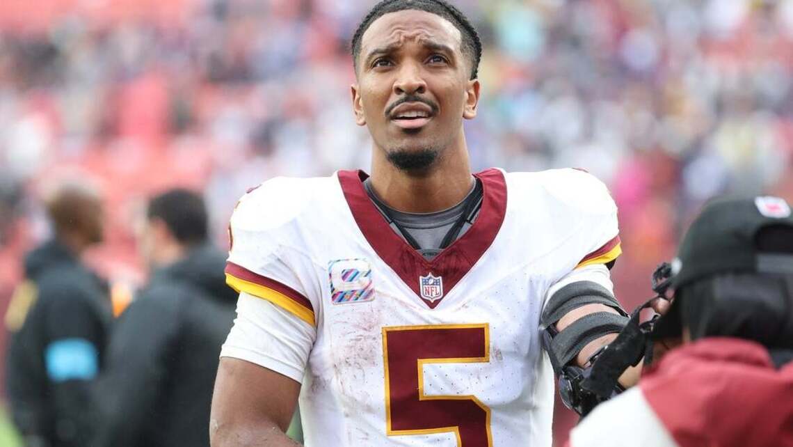 Jayden Daniels takes blame for Commanders' OT clock gaffe