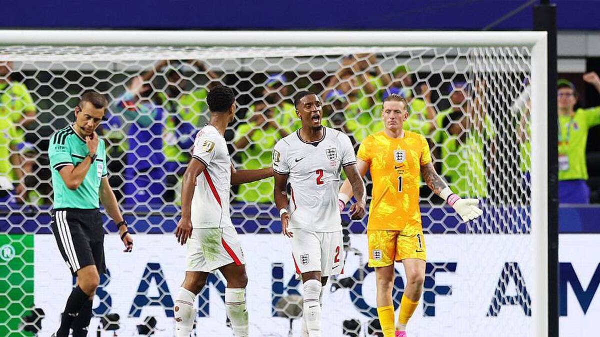  It wasn't all positive for England after some defensive lapses. | Eddie Keogh - The FA/The FA/Getty Images 