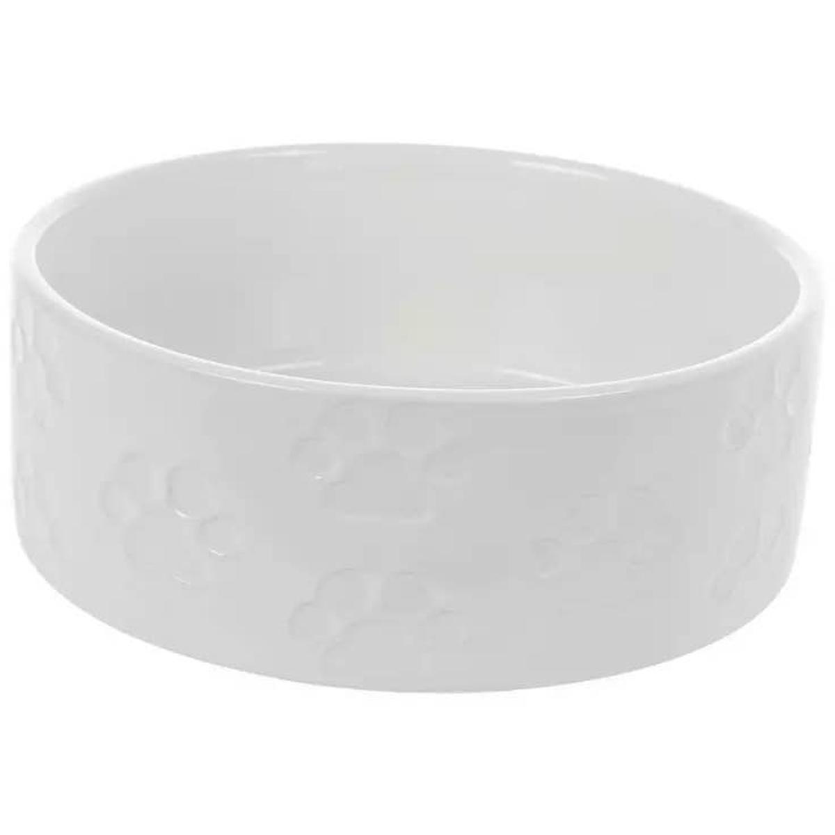  Paw Print Stoneware Pet Dish.