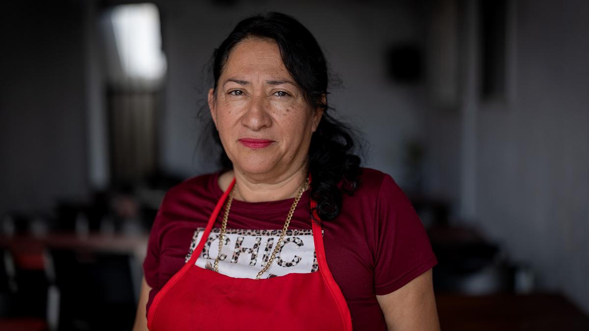 Elia Barranza at her business the El Huarachito Casero on Monday, April 6, 2026, in Pacoima, California. (Eric Thayer/Los Angeles Times/TNS)